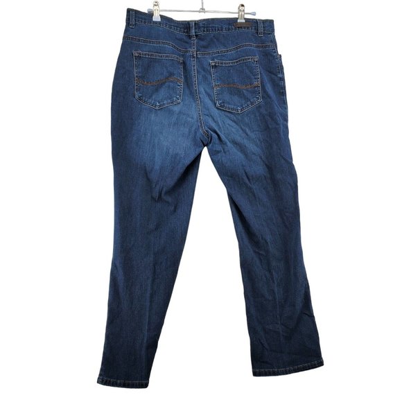 Lee Platinum Label Jeans Women's Boot Cut 5-Pocket Relaxed Fit Blue 12 - Picture 7 of 10